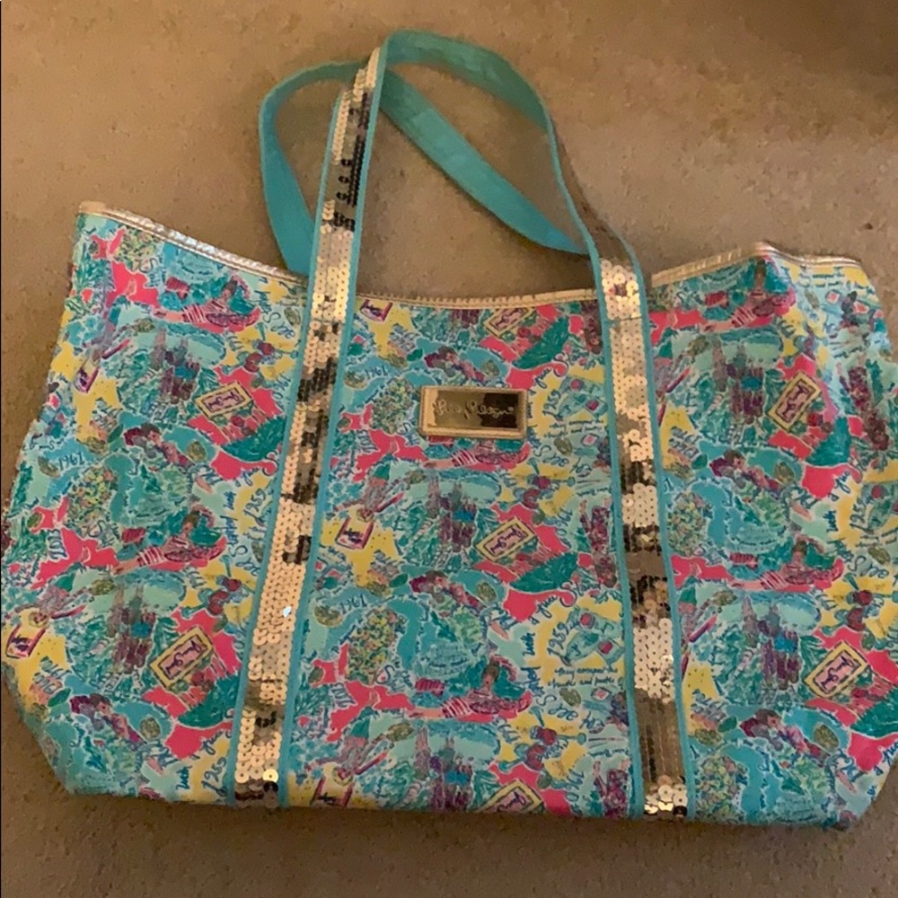 Lilly Pulitzer Sequin Tote Bag